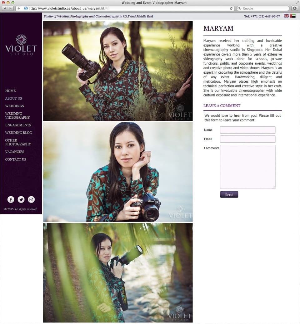 Создание и раскрутка сайта Violet Studio 4