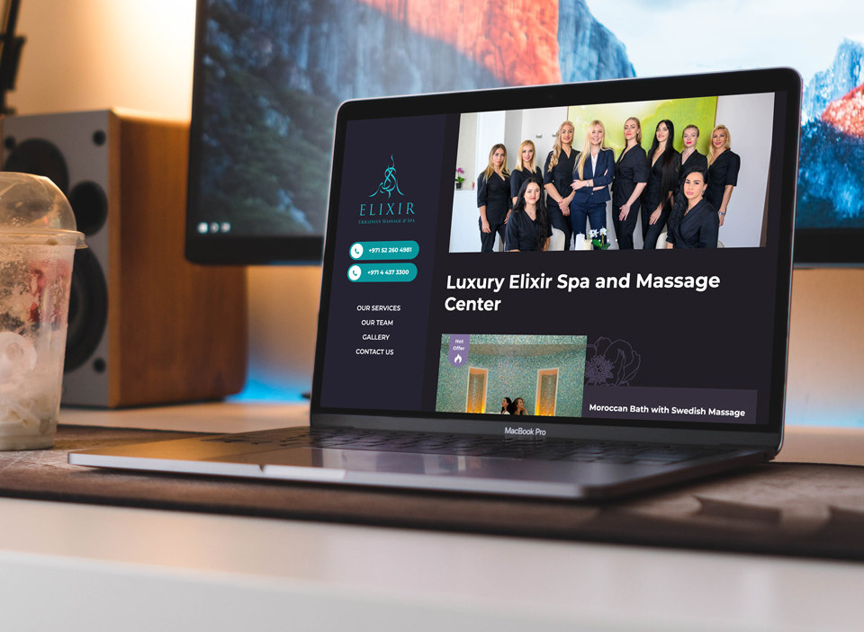 Создание и раскрутка сайта компании «Elixir» в Дубае 1